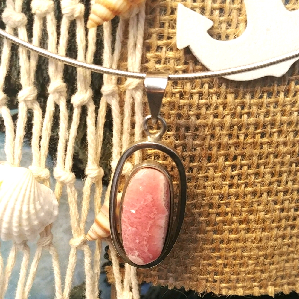 Rose Quartz Healing Crystal Necklace